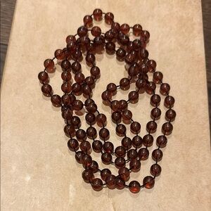 Amber Beaded Necklace